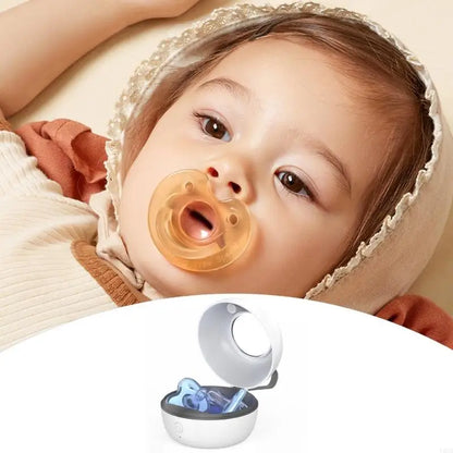 Y88D Travel Friendly Pacifier Sanitizer UVC Light Soother Sterilizer Box Cleaner Case